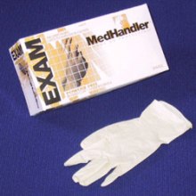 GLOVE LATEX EXAM  PF MD 10/100/CS